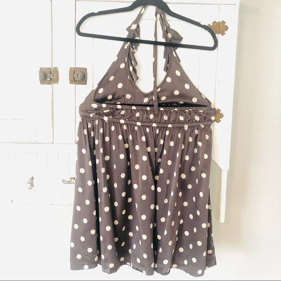 Susana Monaco Amber Dot Halter Silk Dress Size 6 - Picture 8 of 8